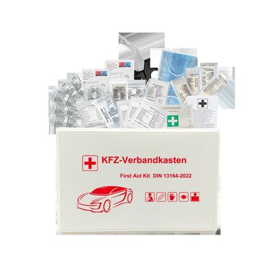 comprar Caja de rescate y primeros auxilios de seguridad automotriz DIN13164-2022 Conforme Conjunto de primeros auxilios para automóviles con caja estándar online manufacture