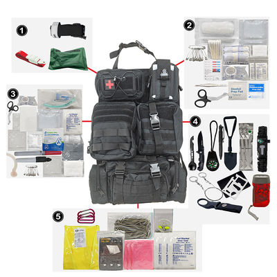comprar Kit de herramientas todoterreno profesional para aventuras al aire libre en oferta, bolsa de primeros auxilios de rescate de seguridad automotriz, kit médico de emergencia online manufacture