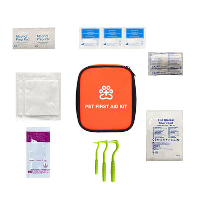 comprare Kit di primo soccorso da 14 pezzi per gatti e cani Kit di viaggio per strumenti veterinari per cure di emergenza online manufacture
