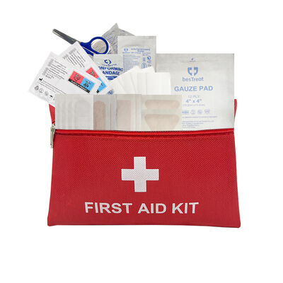 buy Portable First-aid Packet Outdoor Survival First Aid Kits Emergency Bag with Gauze Bandage Band Aid Camping Hiking Travelling online manufacture
