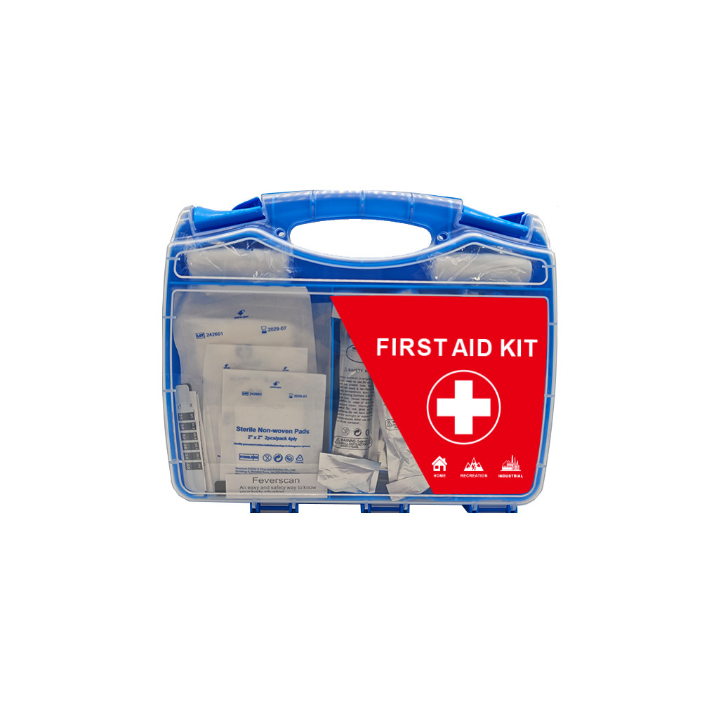 Portable Manual Power Home First Aid Kit Home Medical Kit With Disposable Face Mask