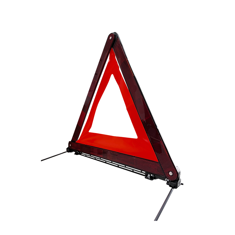 E-MARK Red Emergency Traffic Safety Sign Warning Triangle Road Pole for Car Essential Emergency Tool