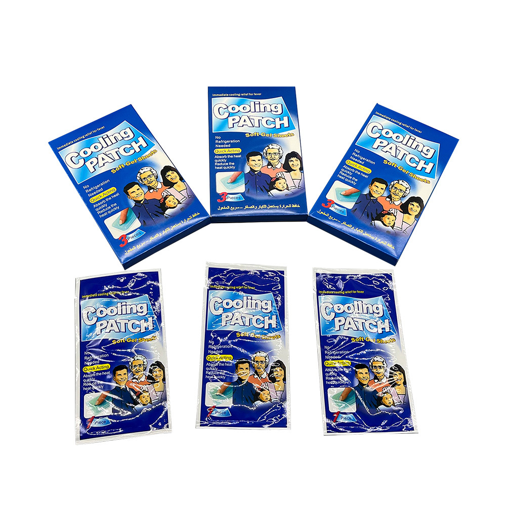 New Customized Cooling Gel Patch Hot & Cold Pack for Kids One Piece Per Bag Three Bags Per Box Cooling Fever Patch