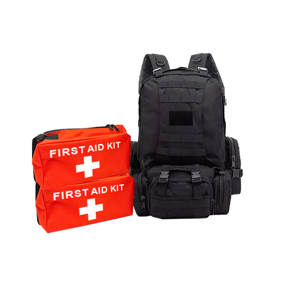Black Natural Disaster Kit Multi Functional Storm Survival Kit Essential