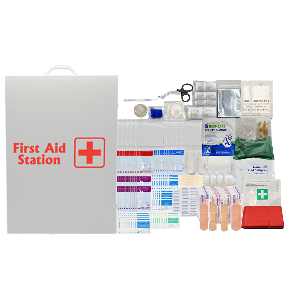 Emergency Metal First Aid Cabinet Class I First Aid Wall Cabinet ODM