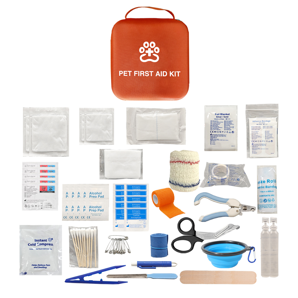 Pet First Aid Kit for Dogs & Cats Dog First Aid Kit Pet Emergency Kit with First Aid Supplies for Home Camping Hiking Traveling