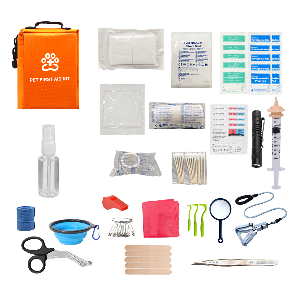 Bestreat Veterinary Instrument First Aid Care Kit for Caring for Golden Retrievers Poodles Cats for Pet Travel