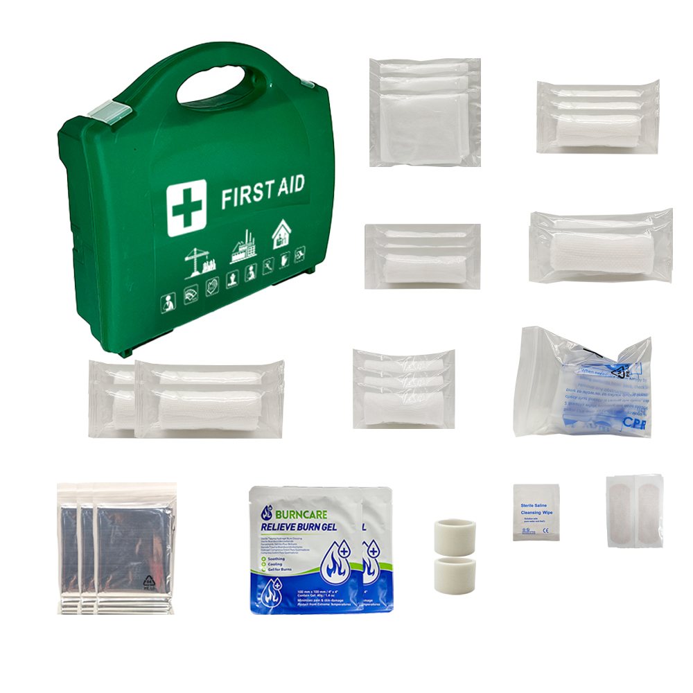 Durable Water-Resistant Case 189 Pieces Workplace First Aid Safety Kit Portable Survival Kit 100 Persons Kit