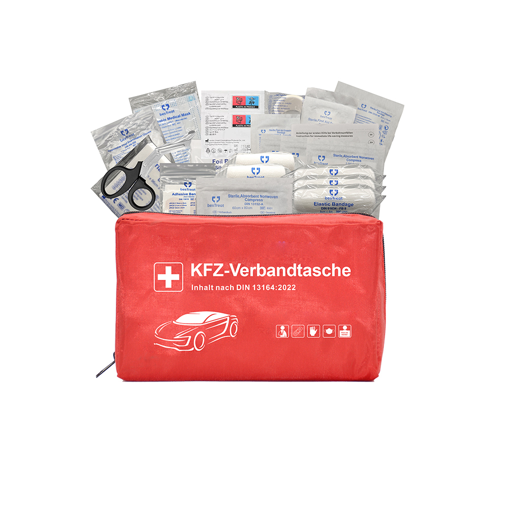 DIN13164-2022 Compliant Vehicle First Aid Kit